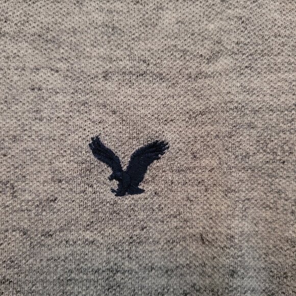 Men's American Eagle Classic Fit Grey Polo - Picture 5 of 6